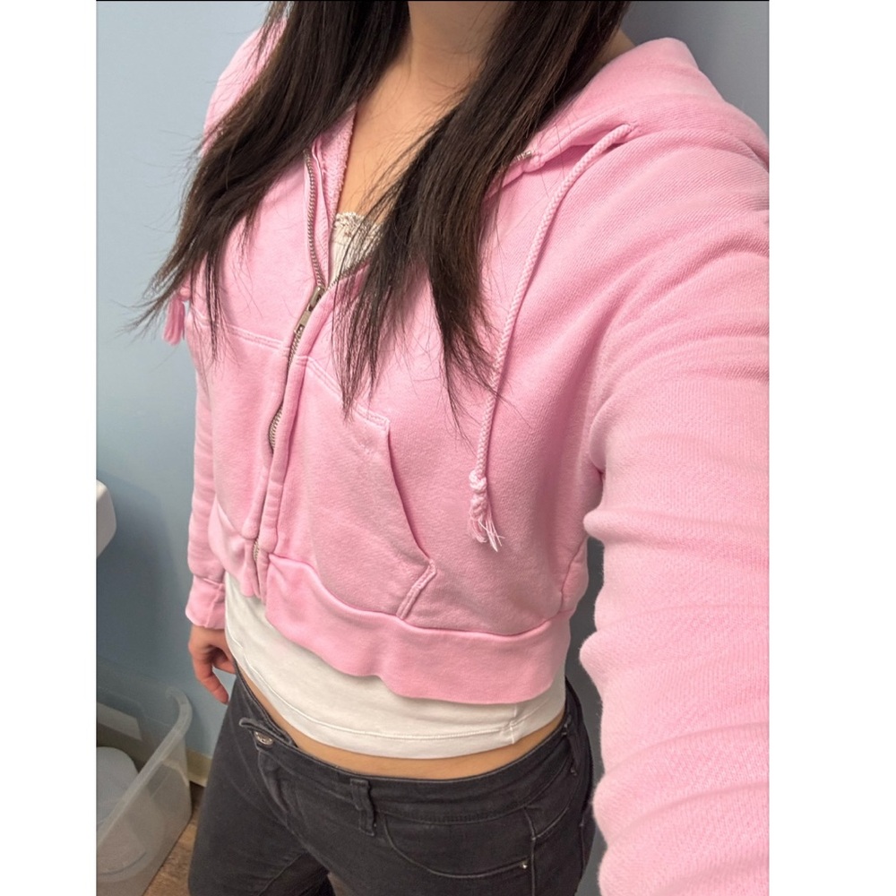Brandy Melville Light Pink Hoodie